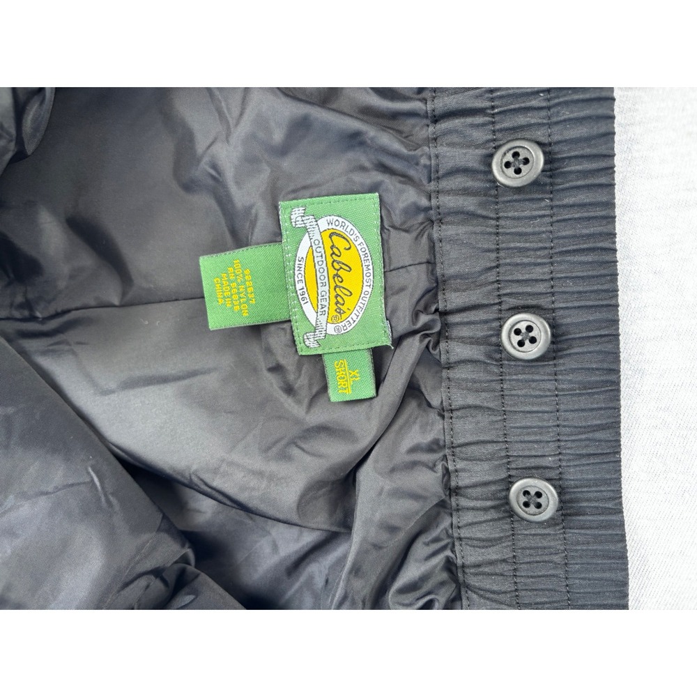 Cabelas GORE-TEX Pants Mens XL Short Black Waterproof Outdoor Hunting Fishing - Picture 5 of 10